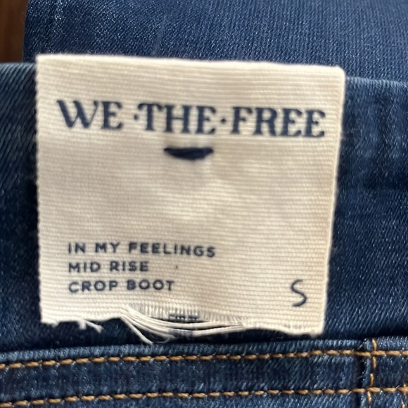 Free People We The Free in my feelings mid rise crop boot, SMALL - Picture 10 of 11